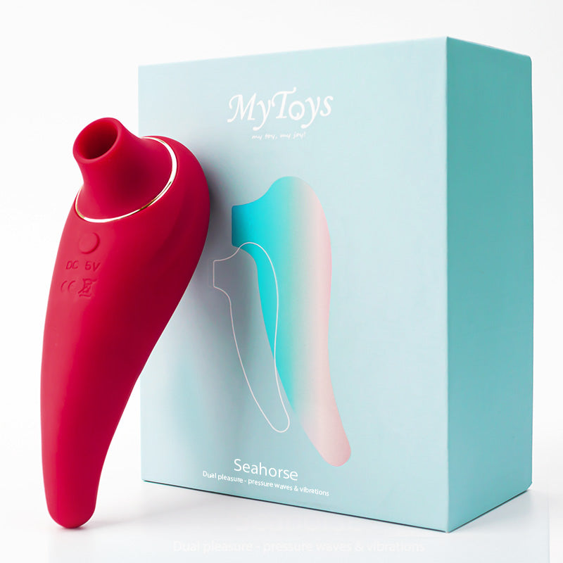 MYTOYS SEAHORSE 乳頭陰蒂吸吮器 - 紅色