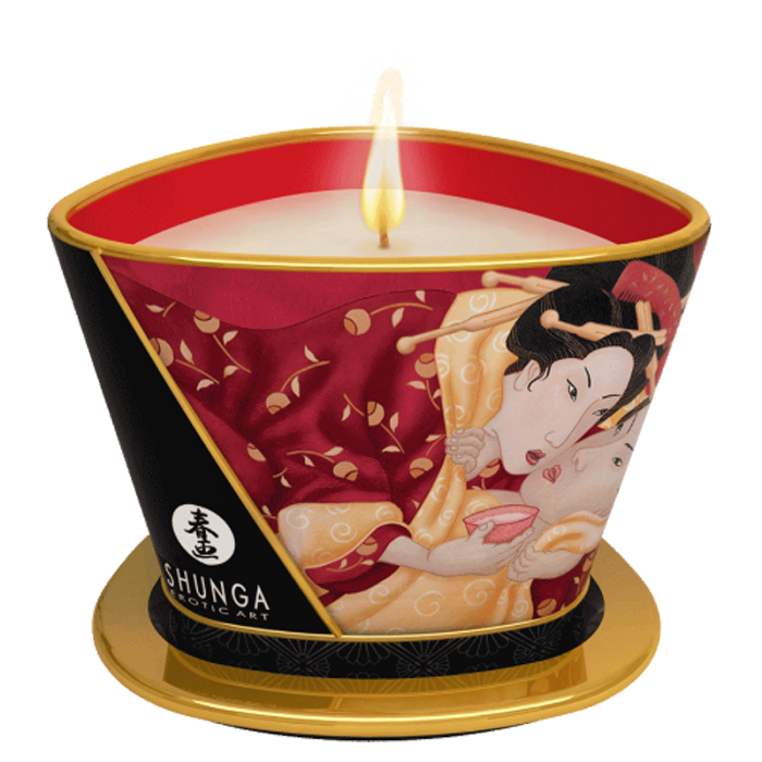 SHUNGA 草莓按摩香薰蠟燭170 ML OHYA2.0