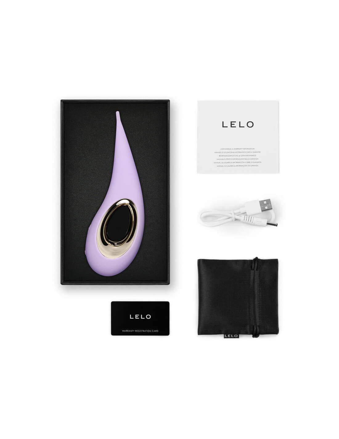 LELO DOT 陰蒂尖頭震動按摩器陰-粉紫