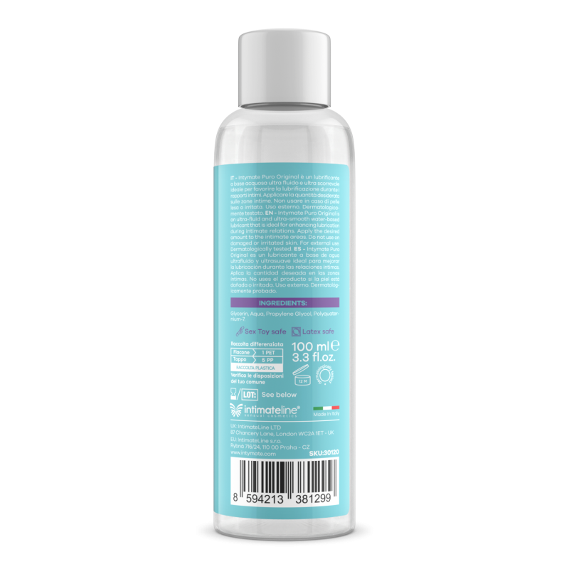 Intimateline Intymate Puro Original 水性潤滑劑100ml