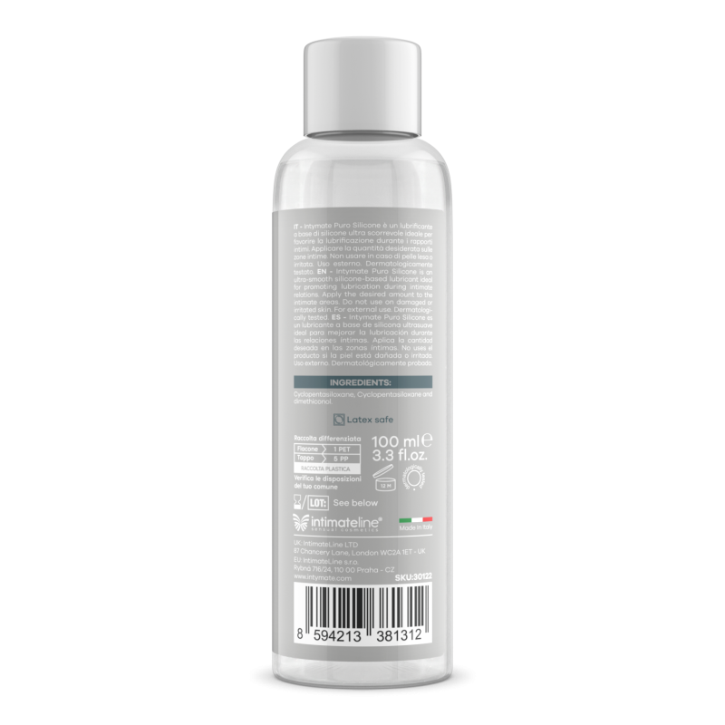 Intimateline Intymate Puro Silicone 天然矽性潤滑劑100ml